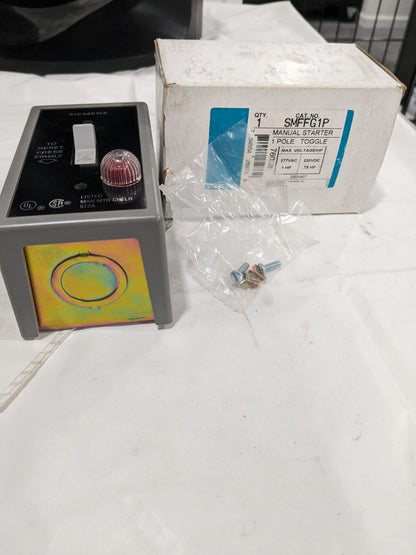 Siemens Class SMF Standard Motor Control Starter With Red Pilot Light SMFFG1P