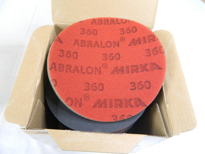Mirka Abrasives Abralon 6" 360 Grit Silicon Carbide Hook-and-Loop Discs Qty