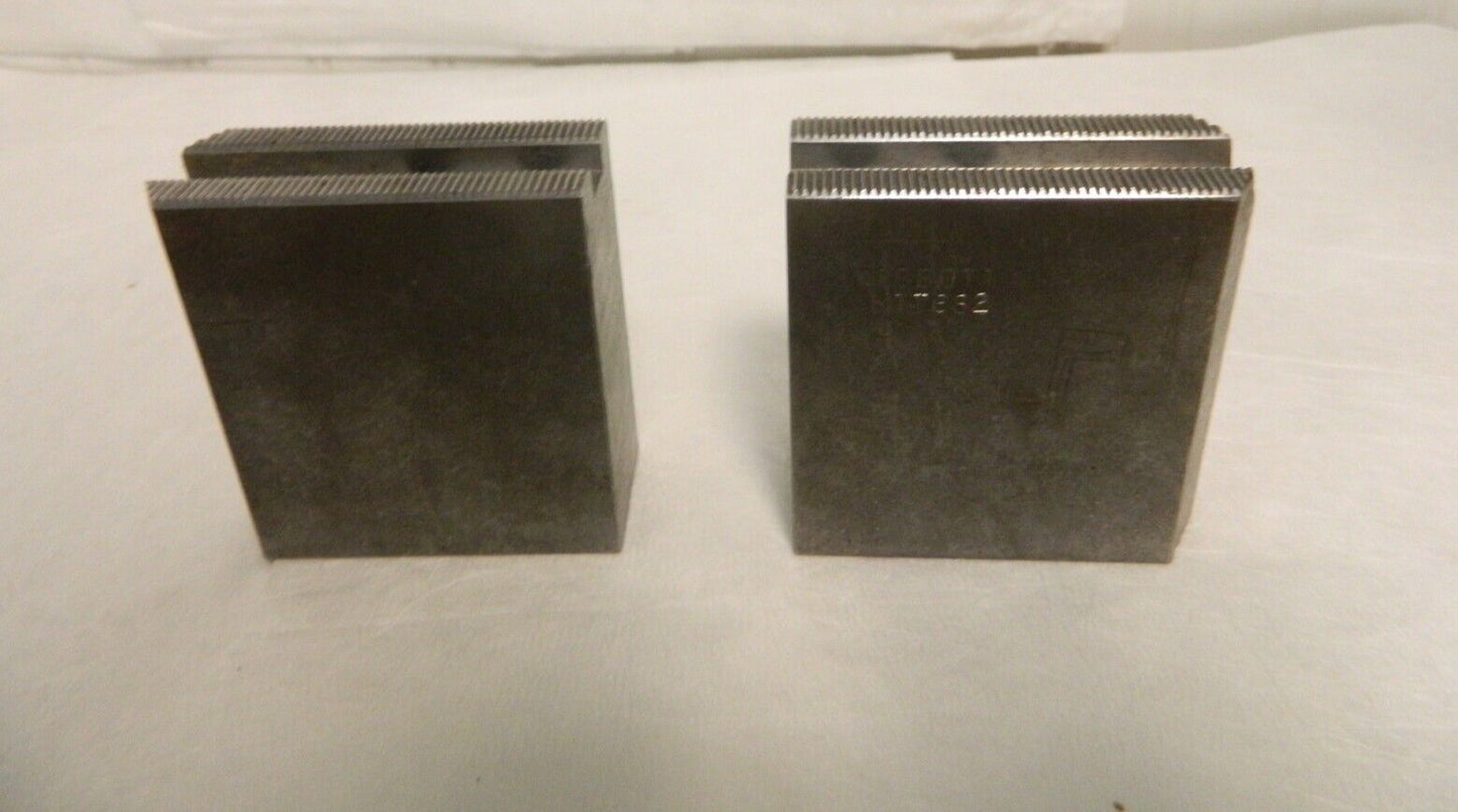 Abbott 1.5mm x 60° Serrated Attachment Square Soft Lathe Chuck Jaw Qty 2 KTT6S2