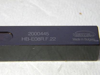 Hertel 1.1800" Right Hand Indexable Cutoff Toolholder HB-E08R.F.22  2000445