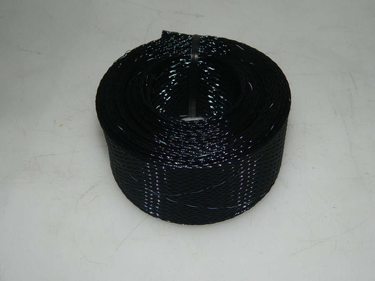 Techflex Expandable Braided Sleeving 2" Black 10 ft per Roll  QTY 2 FRN2.00TB10