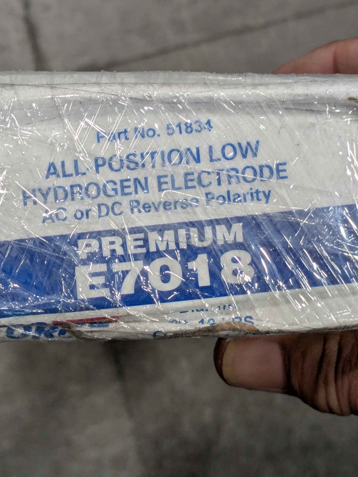 US Forge Stick Welding Electrode: 1/8" Dia, 14" L, Mild Steel, E7018 10LB 51834