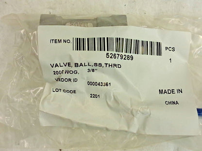 Pro Manual Ball Valves 3/8" Pipe Reduced Port 06Q241N06038FSR