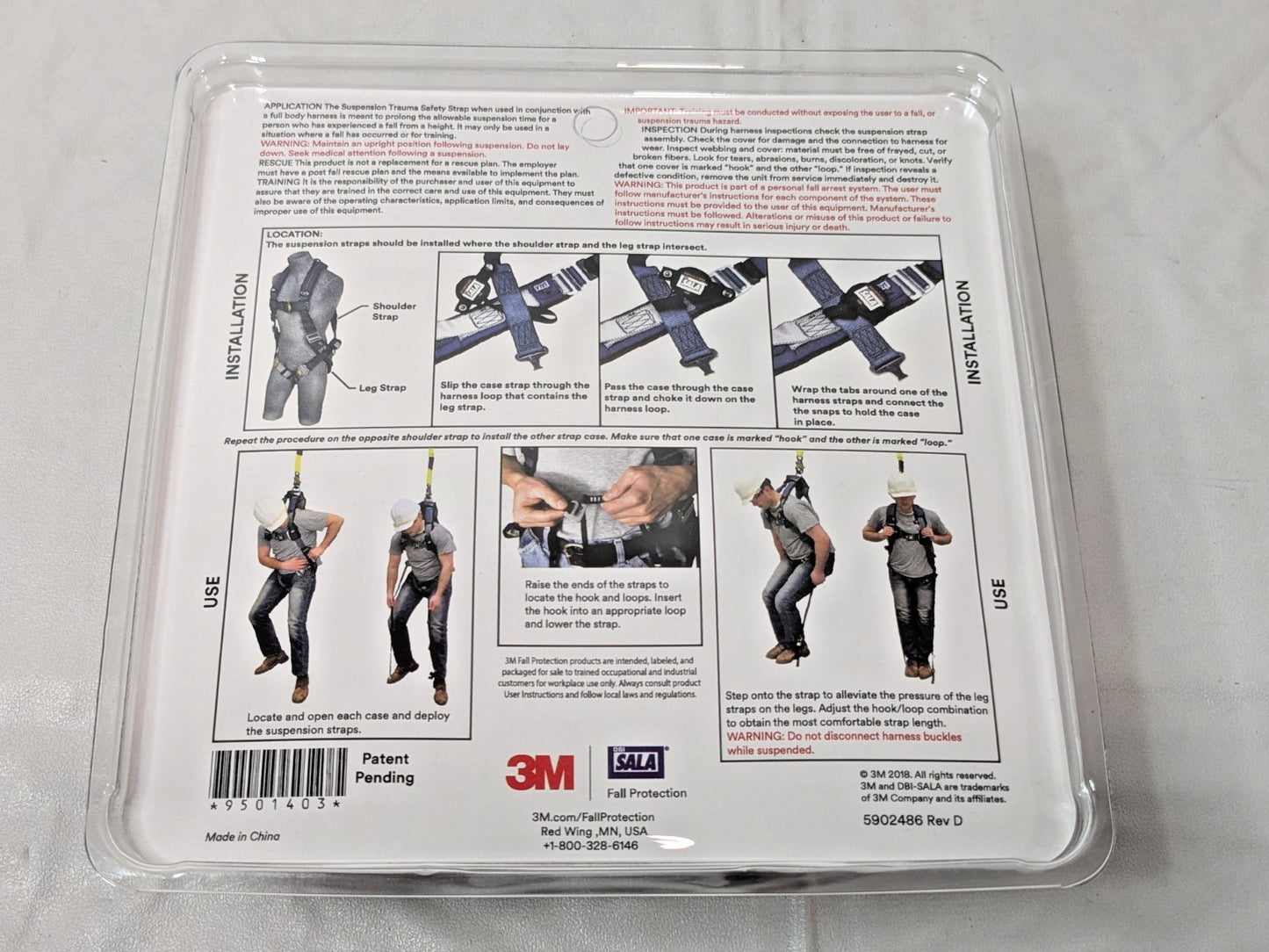 3M DBI-SALA Suspension Trauma Safety Strap 9501403