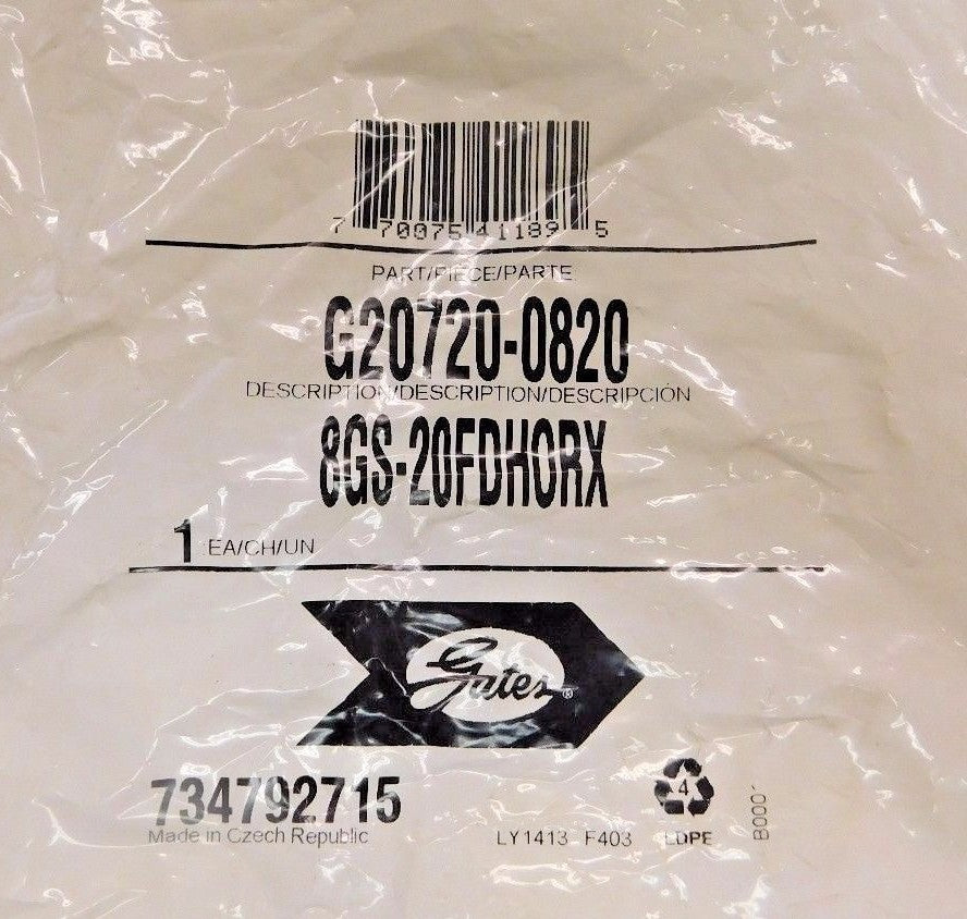 Gates GlobalSpiral Female DIN 24º Cone Swivel W/O-Ring 8GS-20FDHORX