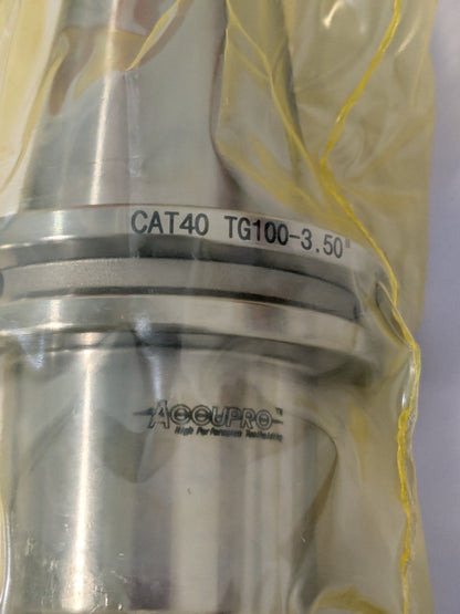 Accupro Collet Chuck: 3/64 to 1" Capacity, TG &amp; PG100 Collet, Taper Sha