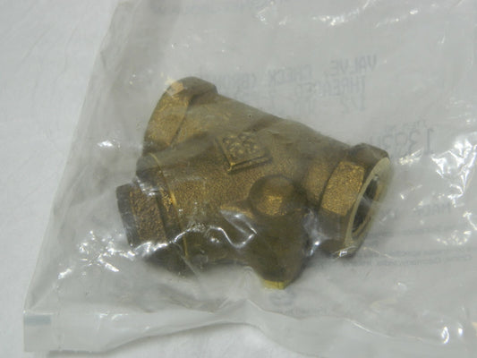 Barnes 1/2" Bronze Check Valve Threaded (NPT) 600 WOG BD-13934