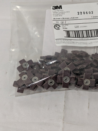 3M Aluminum Oxide Cross Pad 120 FEPA Grit, Fine Grade 100 Pack 7100105539