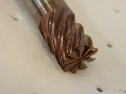 Fullerton Tool 5/8"x5/8"x3/4"x3-1/2" Solid Carbide Radius End Mill 36214