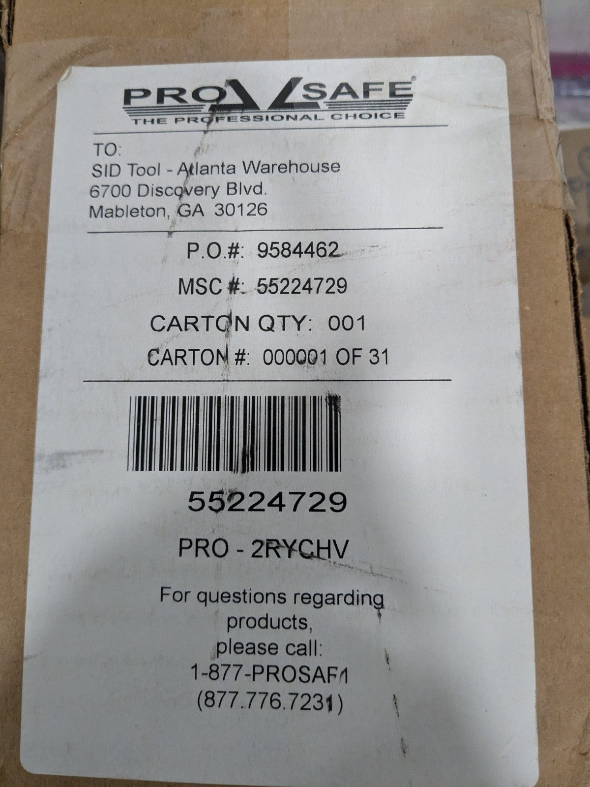PRO-SAFE Floor & Aisle Marking Tape: 2" Wide, 100' L, 30 mil Thick  55224729