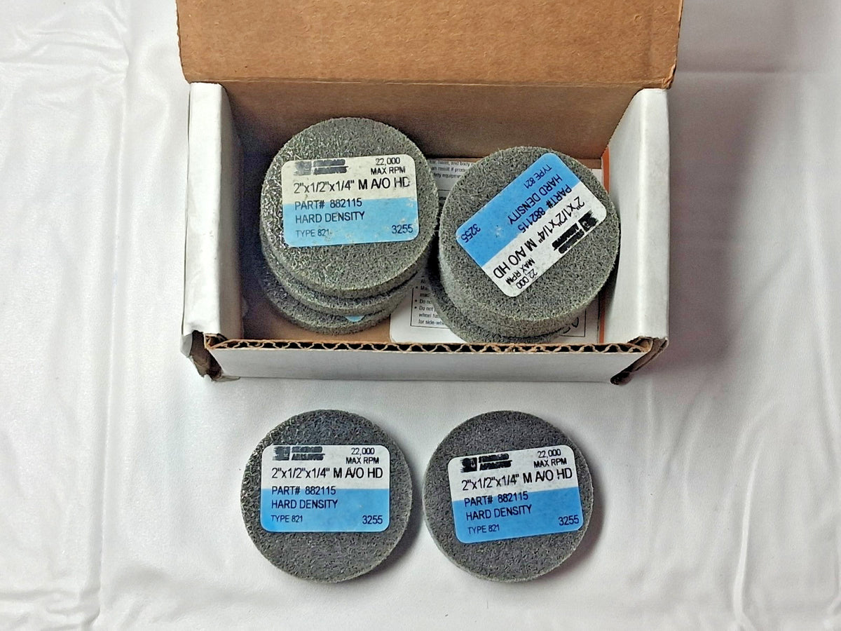 Standard Abrasives Unitized Wheels A/O 2"x1/2"x1/4"  QTY 8  882115