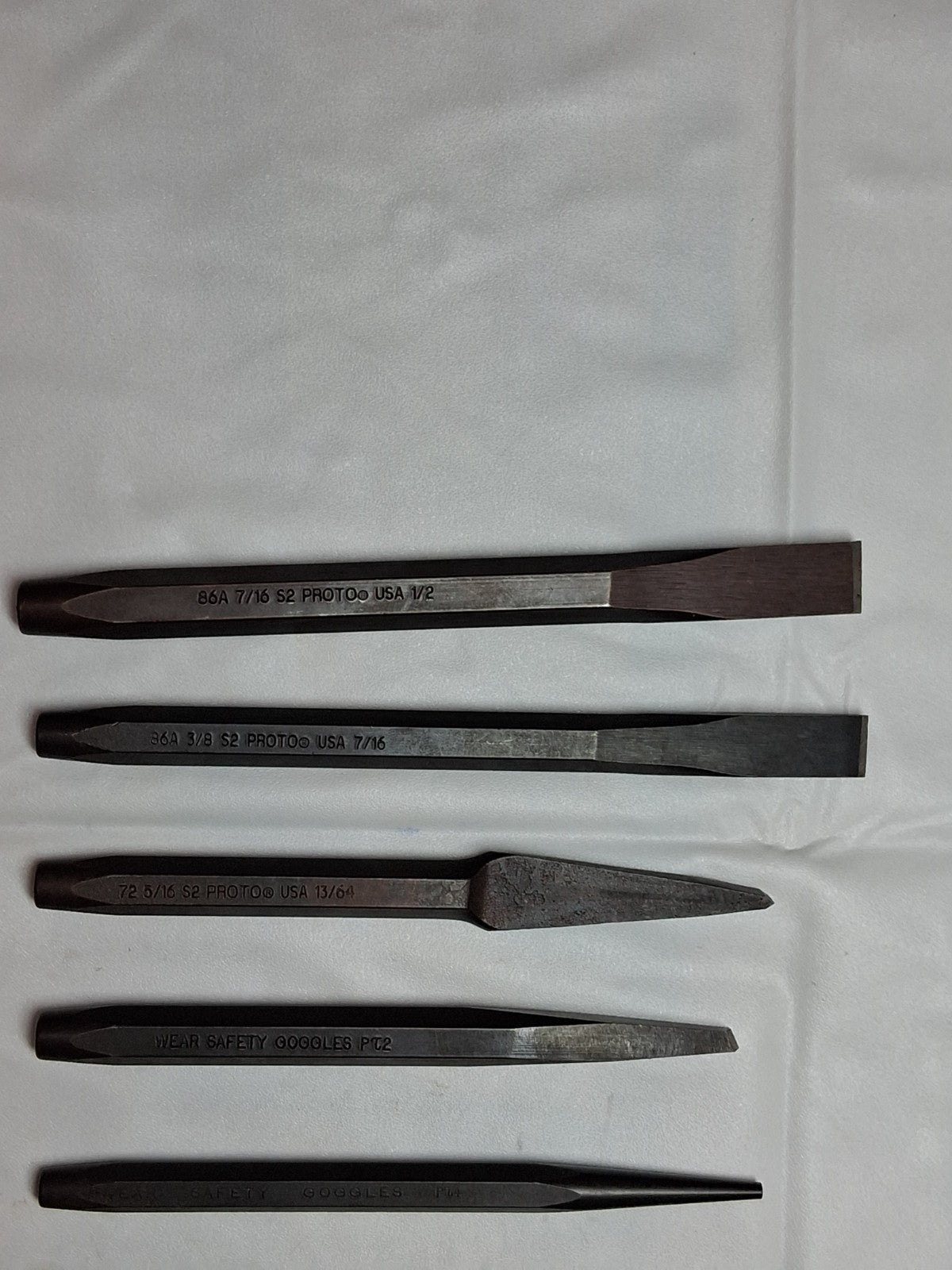Proto 12 Piece Punch & Chisel Set W/ Modular Foam Insert Holder J2S2K