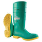 Dunlop Work Shoe: Size 10, 16" High, PVC, Steel Toe, Gumboot 87012.10