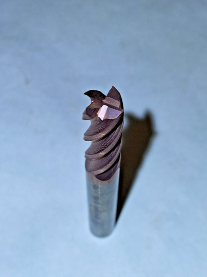 Accupro Corner Radius End Mill 5/16" Dia 3/4" LOC 4 FL Solid Carbide 08483018