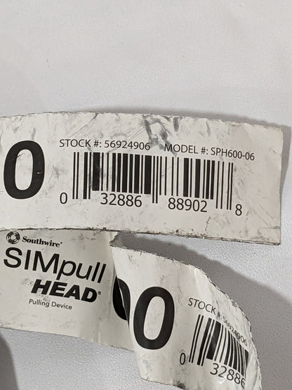 Southwire Maxis 600 kcmil SIMpull HEAD 6" Pulling Device Qty 2 SPH600-06