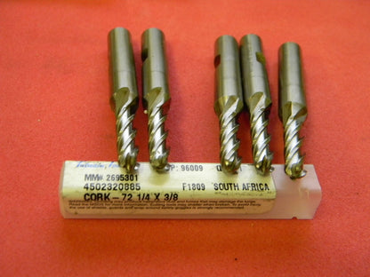 Putnam Tools Ball End Mill 1/4" x 3/8" x 1" x 2-13/16" 4F Co
