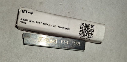 Micro 100 Single Point Tool Bit 1/4" SW 1/4" SH Carbide Tip BT-4