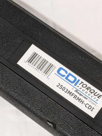 CDI Micrometer Torque Wrench: 1/2" Drive, 24-13/32" OAL 2503MFRMH USED