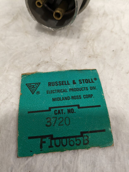 Russellstoll Plug 20A 2P3W 250V FS/FD (ALUMINUM) 3720