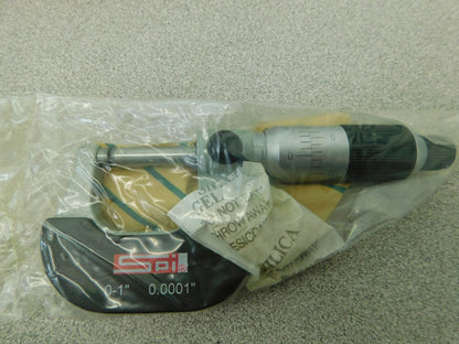 SPI Mechanical Outside Micrometer 0-1" Range .0001" Graduation 13-791-