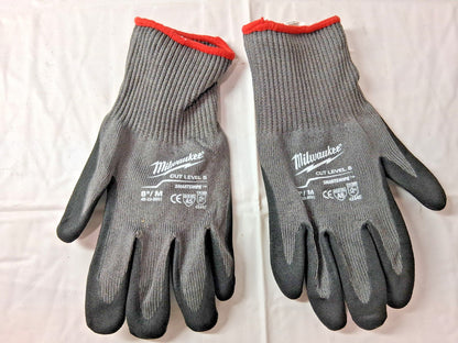 Milwaukee Cut Level 5 Nitrile Dipped Gloves QTY12 pairs 48-22-8951B
