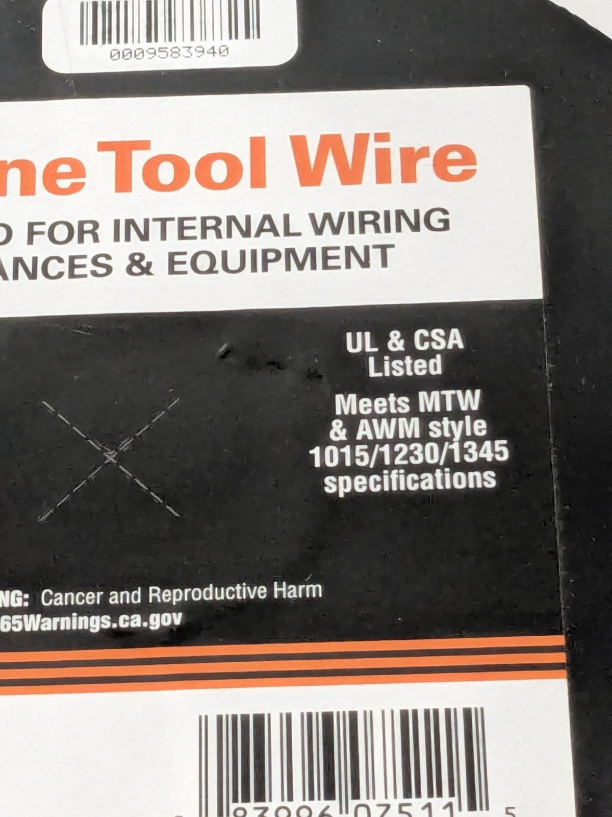 EastPenn Building Wire: 18 AWG, PVC , Stranded Core, 500'L 07511