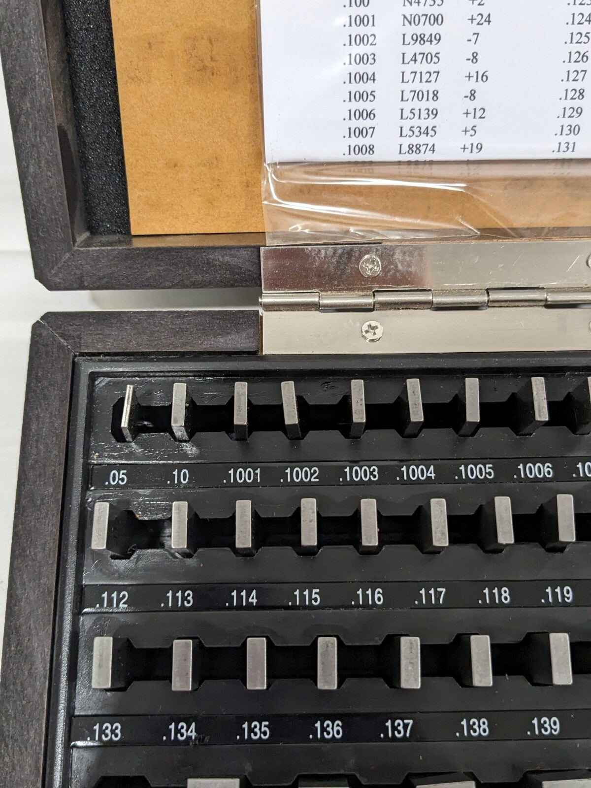FOWLER 81 Pc Gage Block Set: 0.05 to 4'' Range, Economy Grade 53-672-081-0