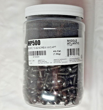 Middle Atlantic Rack Screws Black Oxide 10-32 QTY500 HP500