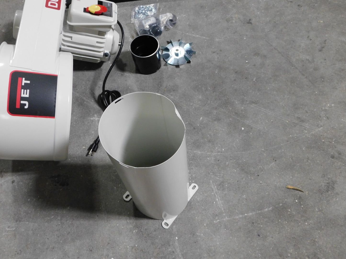 JET DC-650 Dust Collector (Machine Base Only) 1HP 115/230V 1PH  708642 DAMAGE