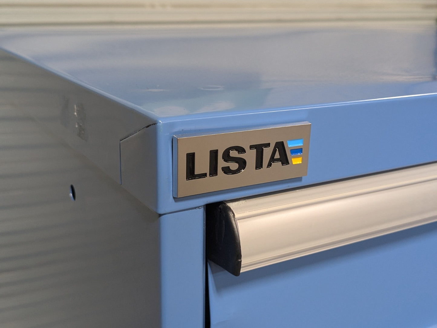 Lista 10 Drawer Industrial Storage Cabinet Steel Blue 59 x 40 x 22 Parts/Repair