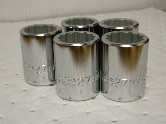 Proto 3/4" DR 27MM 12PT  Standard Hand Socket J5527M-X box of 5