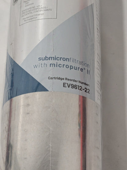 Pentair Plumbing Cartridge Filter: 3-1/4" OD, 20-3/4" Long, 0.5 micron EV961222