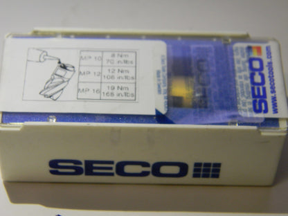 Seco Carbide Milling Tip Insert MP16-16019R12Z3-E05 Grade F40M  51790