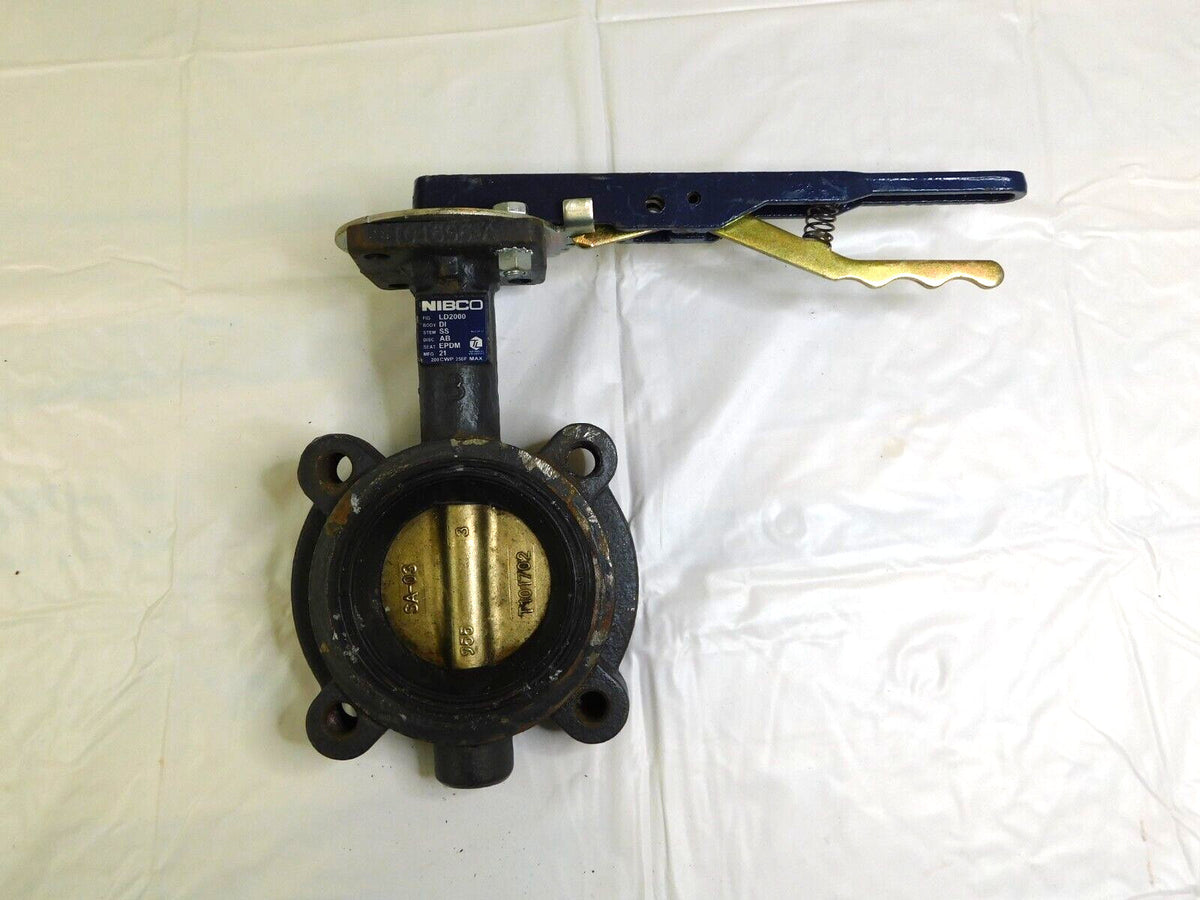 Nibco 3" Pipe Lug Butterfly Valve NLG100F