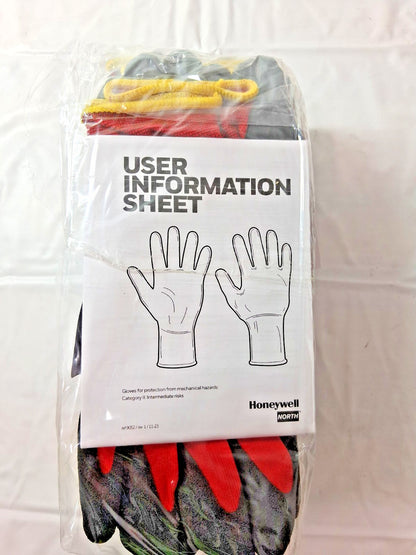 North PVC-Coated Nylon General Purpose Work Gloves 12 pairs Size L NF11/9L