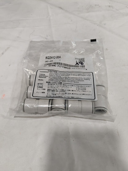 SMC Push-to-Connect Push-to-Connect Fitting: Union, 12.00 mm OD Qty 8 KQ2H12-00A