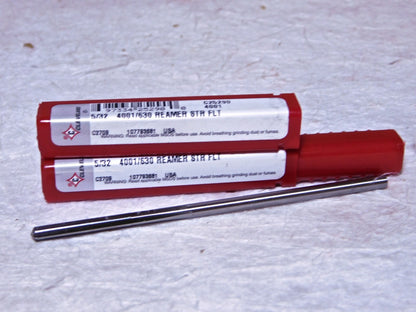 Cleveland 5/32" Diam 6-Fl HSS Chucking Reamer Qty-2  C25290