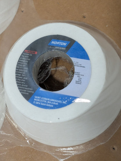 (5) Norton Tool/Cutting Grinding Wheel: 4" Dia, 100 Grit, K Hardness 66243530398
