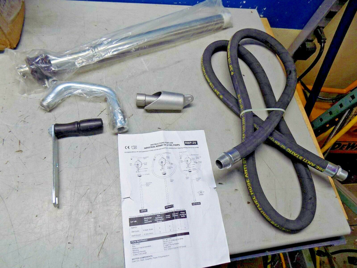 Pro-Lube Oil Rotary Hand Pump Cast Iron RBP/3V/H