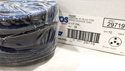 NORTON F826P 4-1/2" Fiber Disc  5/8-11 ID  36 Grit *Box of 10* 662611297219