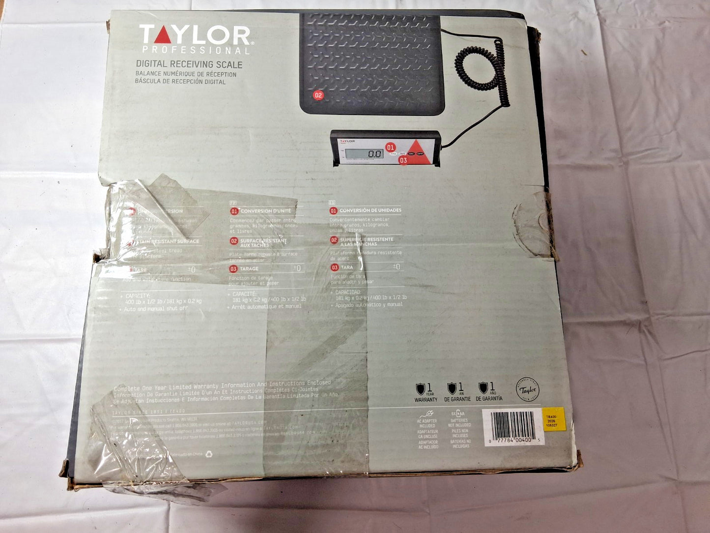 Taylor 400 Lb Receiving Scales TE400