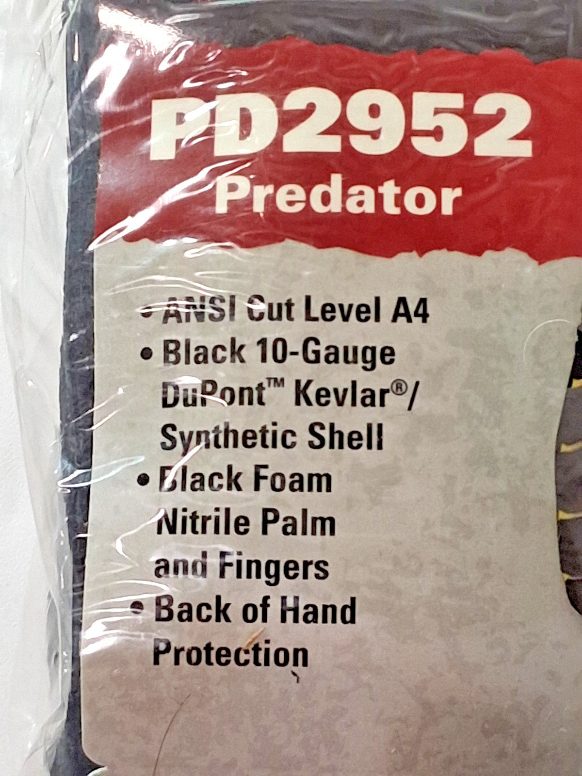 MCR Safety Predator Gloves Size XL ANSI Cut A4 ANSI Puncture 4 PD2952XL