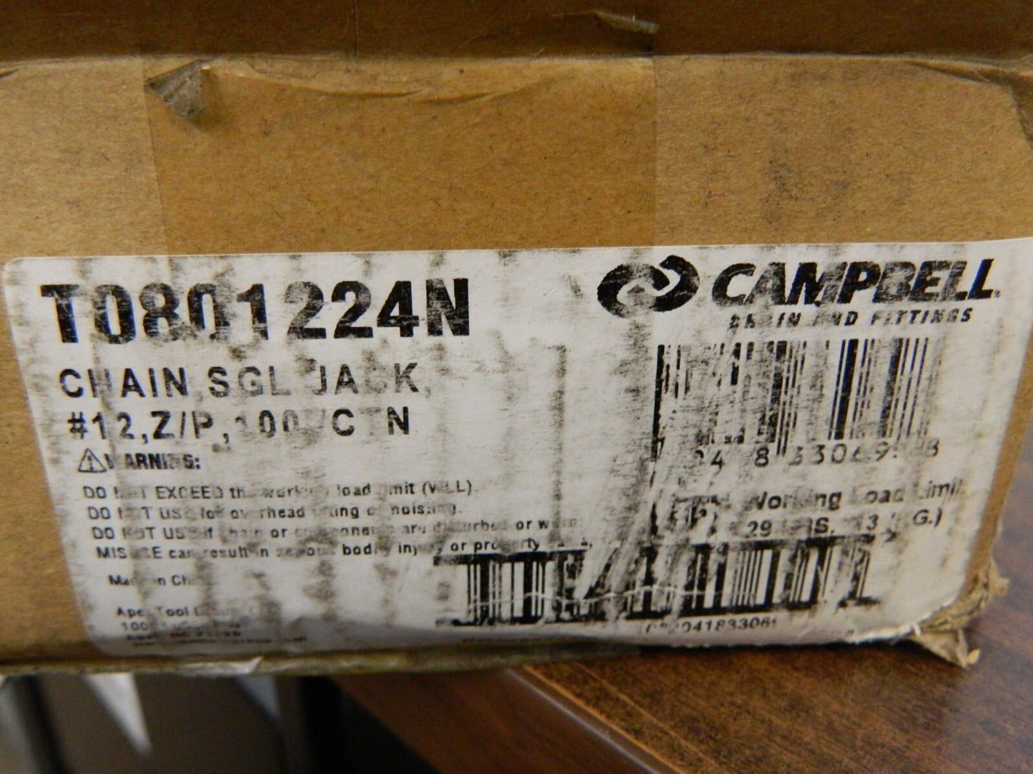CAMPBELL Weldless Chain; Product Service Code: 4010 T0801224N