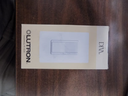 Lutron DV-103P-AL Diva 1000W Incandescent / Halogen 3-Way Dimmer Almond