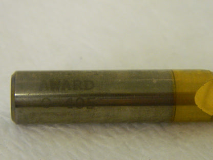 Precision Square End Mill 1/4" x 1-1/4" 5° HSS 3FL TiN Tapered  QTY 4