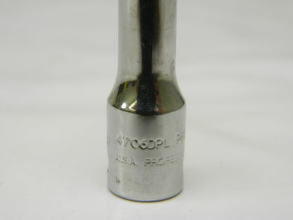 PROTO  Spline Socket: 1/4" Drive, #6 Spline, 3/16" Hex 12 Points J4706DPL