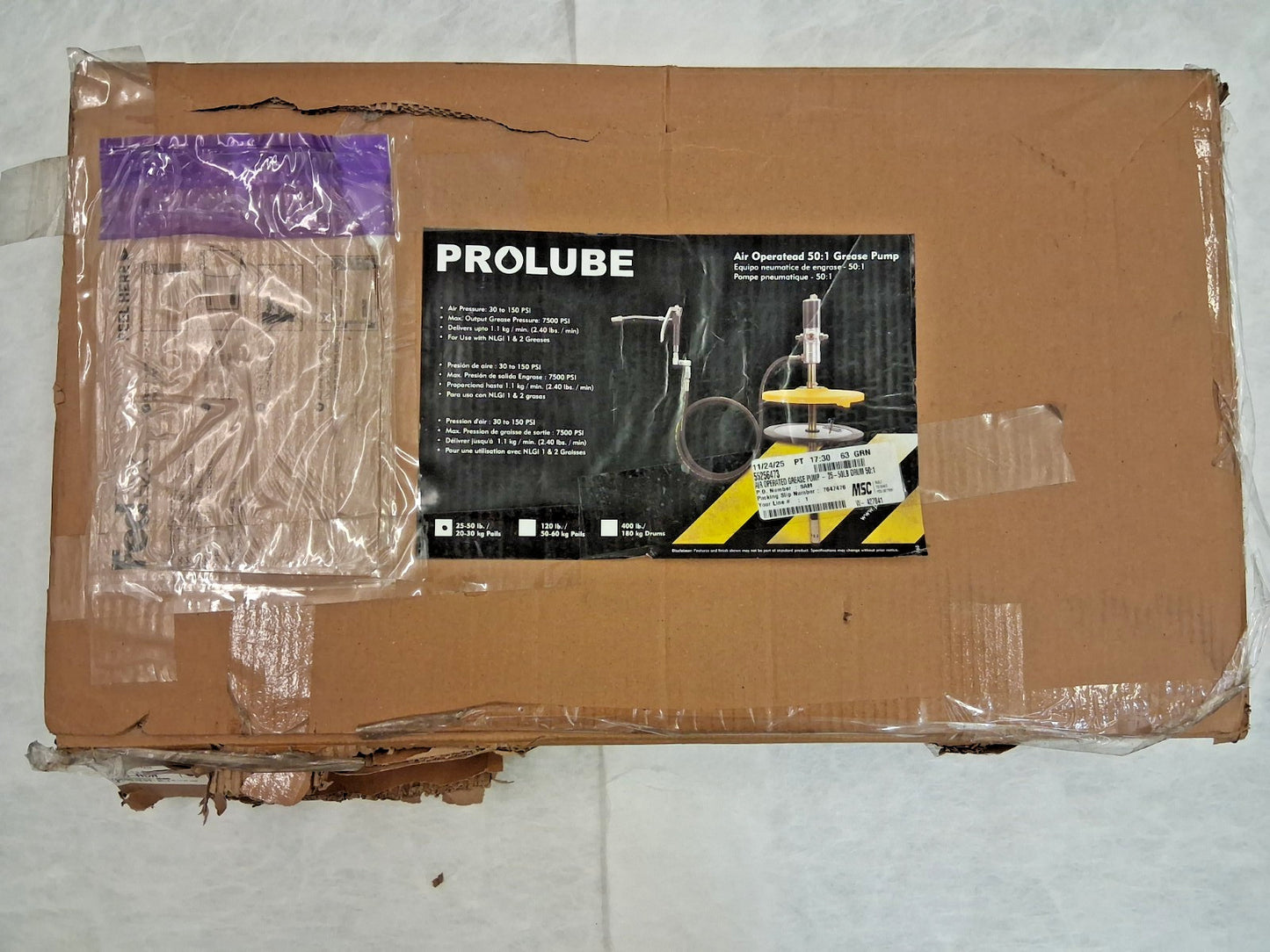 Pro-Lube Aluminum & Steel Air-Operated Drum Pump 55256473