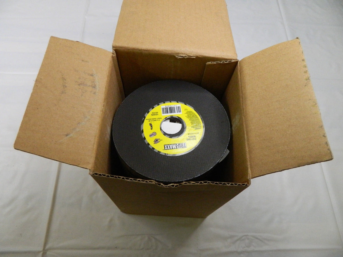 TRU-MAXX Cut-Off Wheel 100 pcs Type 1, 5" Dia, 7/8" Hole, Aluminum Oxide 616100