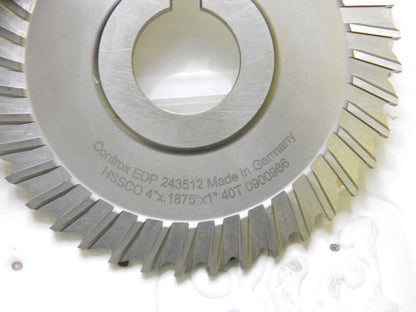 Controx Straight Tooth Side Chip Saw 4" Diam x 3/16" Thick 40 Teeth 24