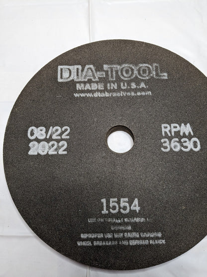 Dia-Tool Cut-Off Wheel: 10" X .062" X 1.25", 3630 RPM, Qty 9 BV0985
